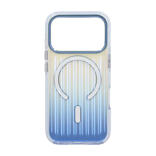 Corrugated MagSafe Mobile Case for iPhone 17 Pro Max - Blue