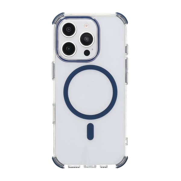 iPhone 16 Pro Max Rvelon Mobile Case Magnet with Edge Protection - Blue
