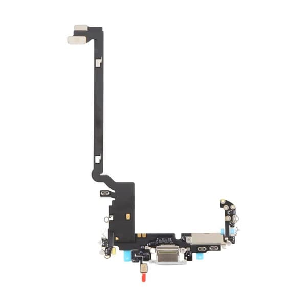 Charging Connector with Flex Cable for iPhone 17 Pro Max - Silver