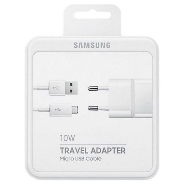 Original Samsung Micro-USB Snabbladdare med kabel - Vit