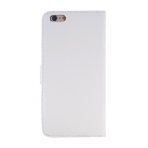 iPhone 6 Plus/6s Plus Flip Stand Läder Plånboksfodral - Vit