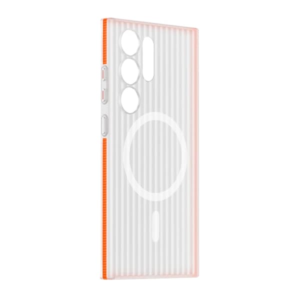 Samsung S24 Ultra Mobile Case Corrugated Anti-Slip - Orange