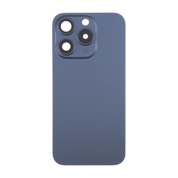 iPhone 15 Pro Back Glass with Magnet and Camera Lens - Blue Titanium