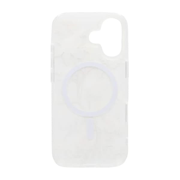 Matt MagSafe-skal med blommor för iPhone 17 - Beige