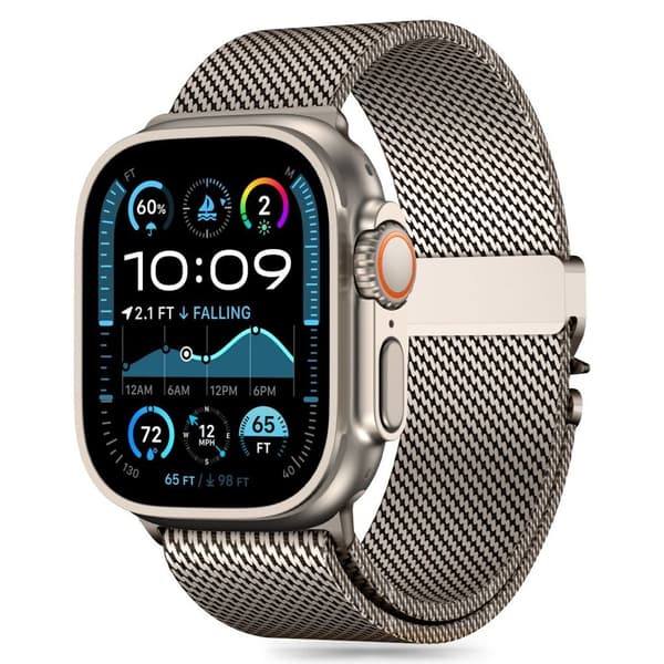 Tech-Protect Milano Watch Strap for Apple Watch 44/45/46/49 mm - Titanium