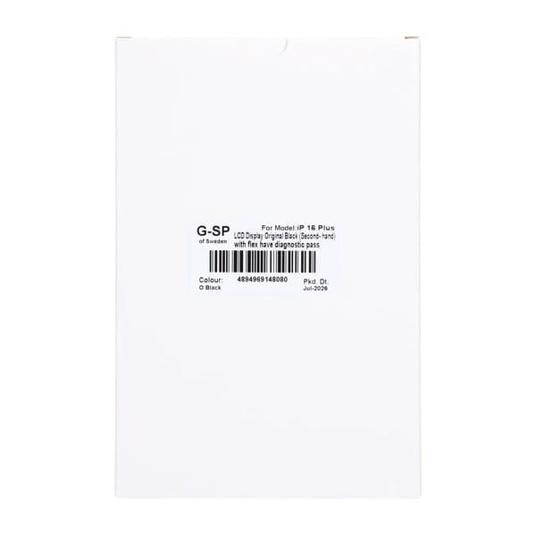 iPhone 16 Plus LCD Display Original Black (Second- hand) with flex have diagnostic pass