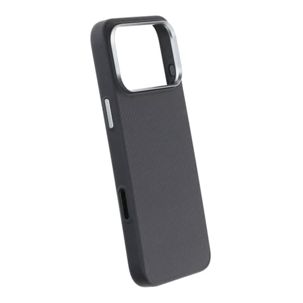 Kevlar Woven Magnetic TPU Overmolded Case - iPhone 17 Pro Max Black Fine Weave