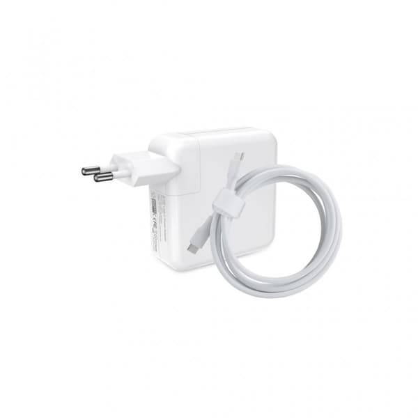 Universell datorladdare 87W USB-C & 2m USB C Kabel – Vit Svart