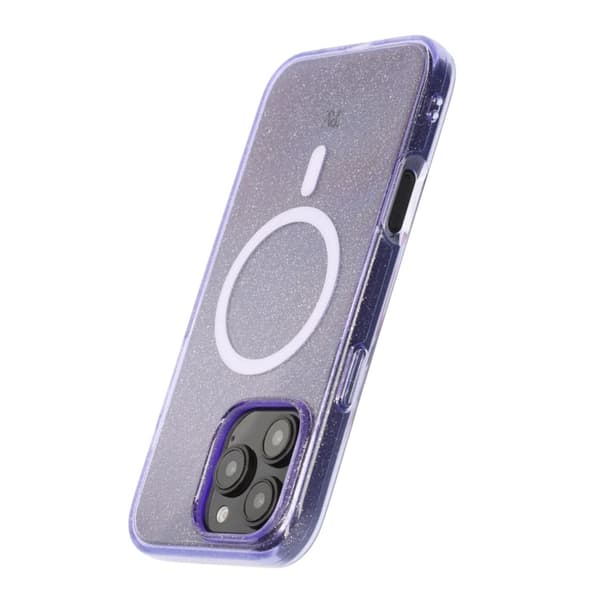 iPhone 16 Pro Max Rvelon TPU Mobile Case with MagSafe - Glitter Purple