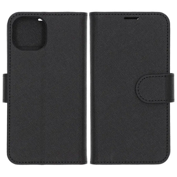 iPhone 15 Plånboksfodral med stativ - Svart