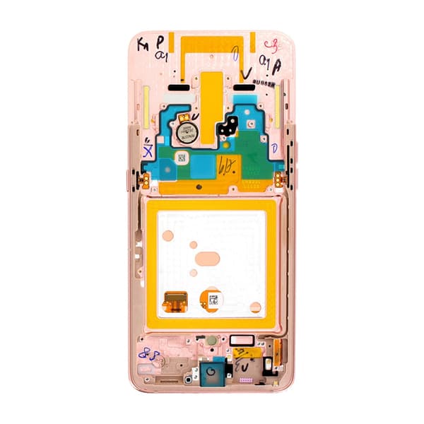 Samsung Galaxy A80 LCD Skärm med Display Original - Rosa Guld