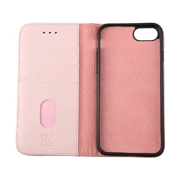 iPhone 7/8/SE 2020 Plånboksfodral Läder Rvelon - Rosa