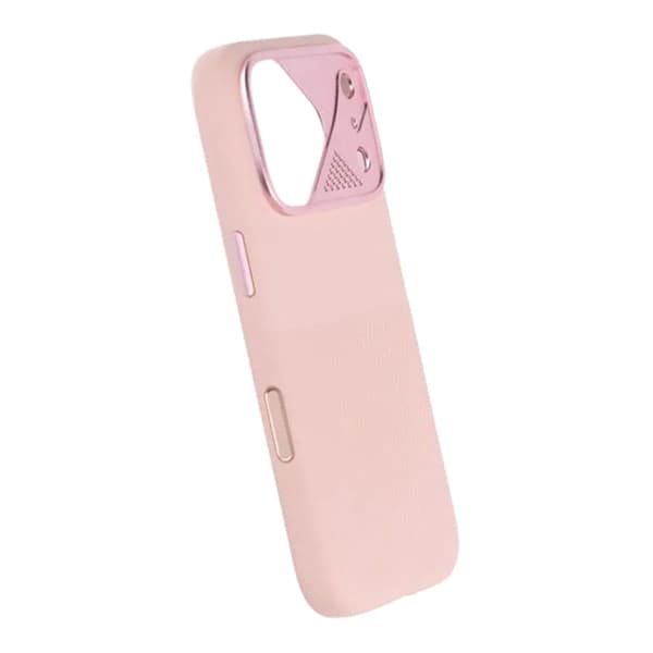 Silikonskal MagSafe med Kameraskydd till iPhone 17 Pro Max - Rosa