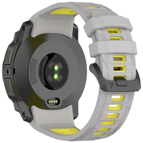 Garmin Instinct 3 45mm Silicone Watch Strap - Grey/Yellow