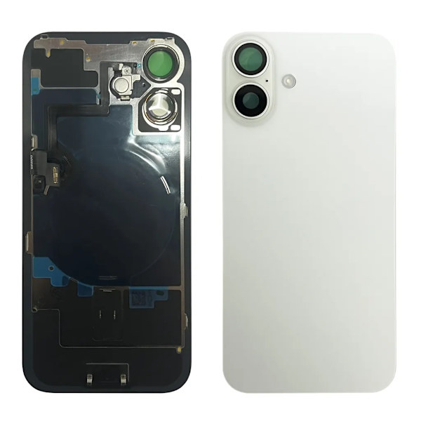 iPhone 16 Plus Baksida med NFC samt tejp - Vit
