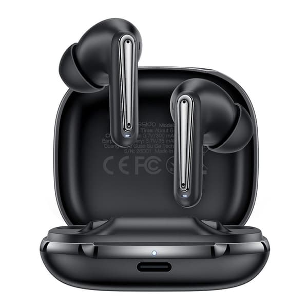 Yesido TWS45-BLK Bluetooth in-ear headphones with ANC/ENC - black