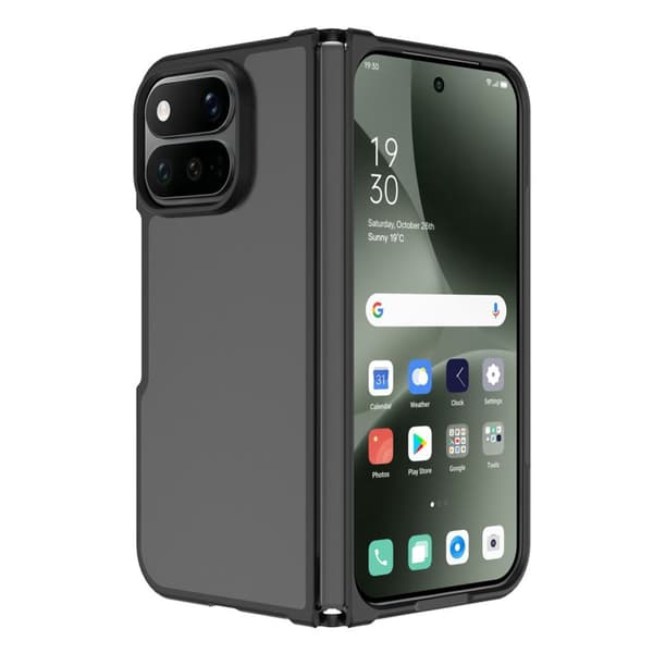 Google Pixel 11 Pro Fold Case with Acrylic Back - Black