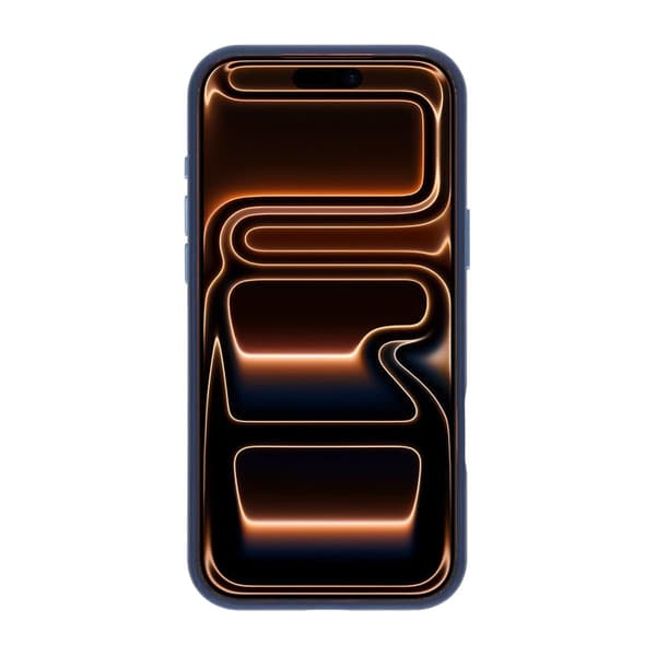 Mecha-Style Litchi Grain 360 Rotating Stand Phone Case For iPhone 17 Pro Max/18 Pro Max Blue