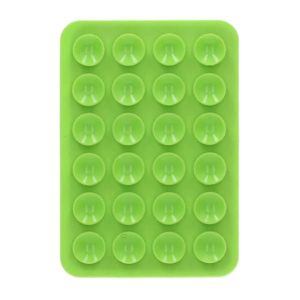 Silicone Suction Cup Strong Single-Sided Glass Sticker Phone Holder Green