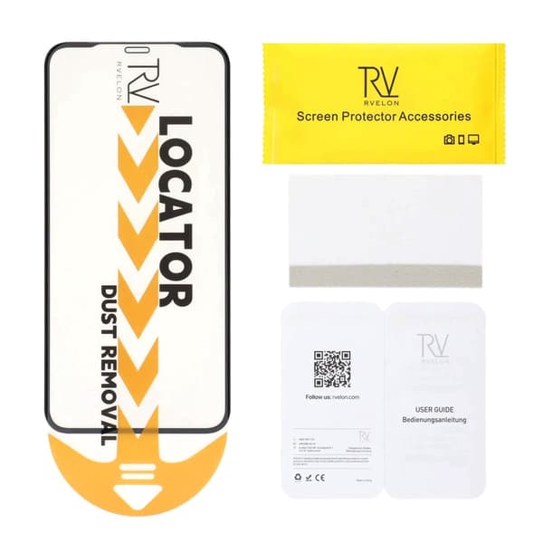Screen Protector iPhone X/XS/11 Pro - 2.5D High Aluminum Tempered Glass RV- Bulk with frame -20 pcs