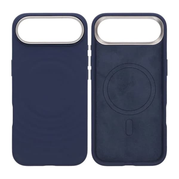 Silicone Mobile Case for iPhone Air - Blue with Camera Protection