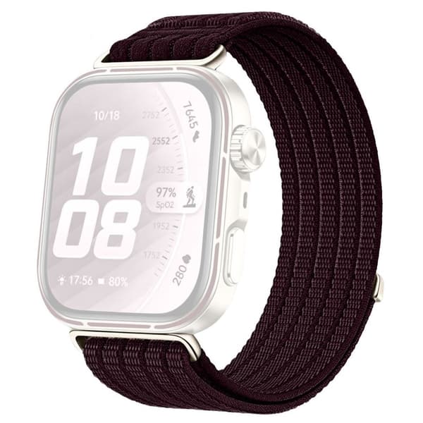 Huawei Watch Fit 5/5 Pro/4/4 Pro/3 Nylon Watch Strap - Dark Purple