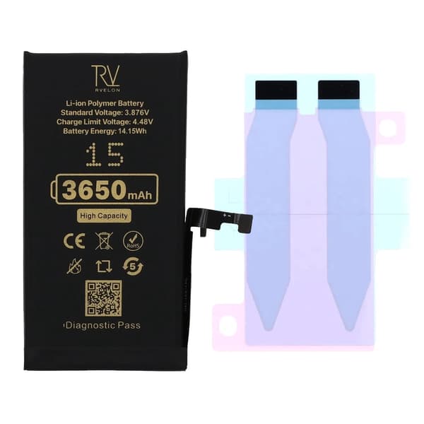 RV Battery iPhone 15 3650mAh Diagnostic Pass High