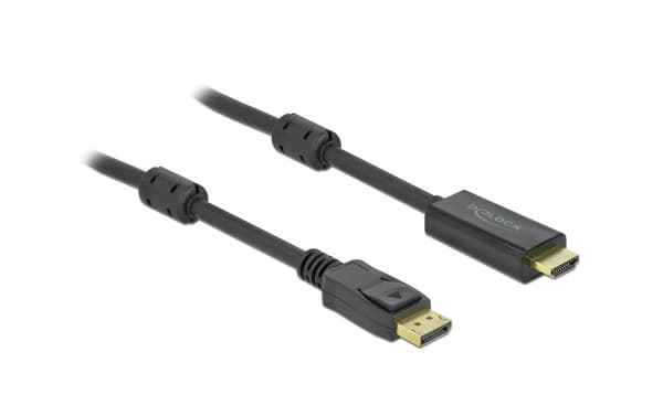 Delock DisplayPort to HDMI Cable, Active, 4K @ 60Hz, 2m