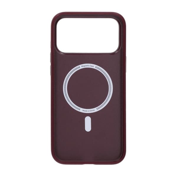 Vegan leather Magnetic Case For iPhone 17 Pro/ 18 Pro Purple