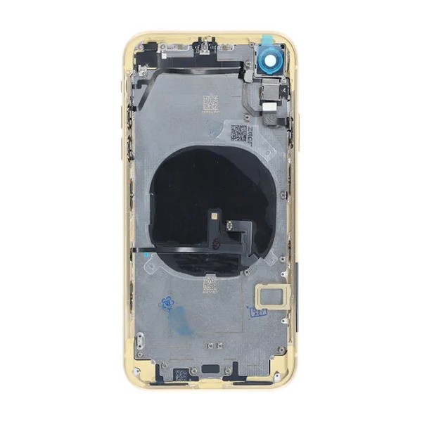 iPhone XR Baksida med Komplett Ram Premium - Gul