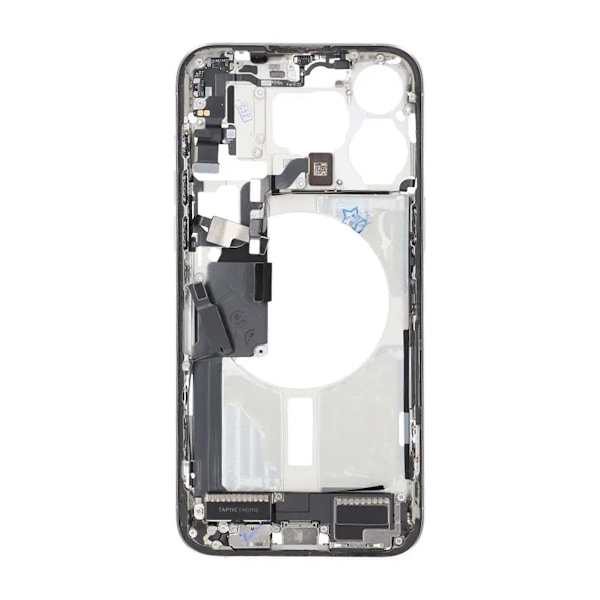 Mittenram med smådelar för iPhone 15 Pro Max - Vitt Titan OEM