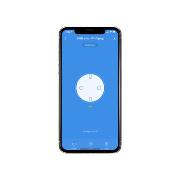 SiGN Smart Home Smart Plug WiFi med Energimätning, 16A Svart