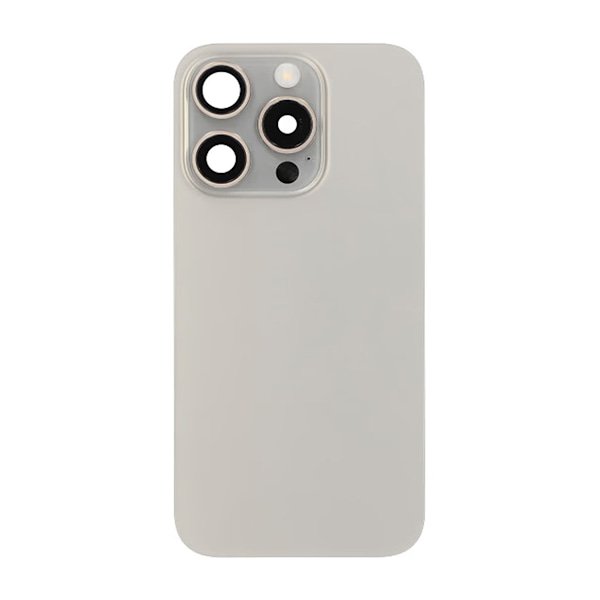 iPhone 15 Pro Back Glass Complete OEM - Natural Titanium