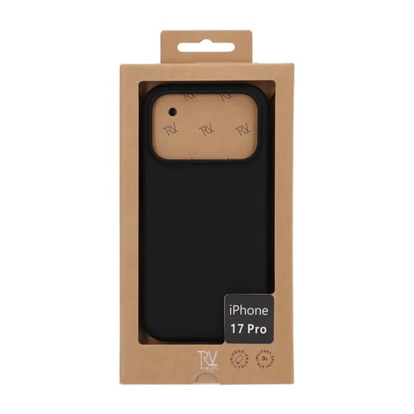 Rvelon Mobilskal Silikon MagSafe för iPhone 17 Pro - Svart
