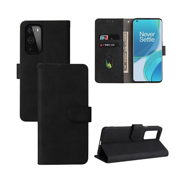 OnePlus 9 Pro Plånboksfodral med Stativ - Svart