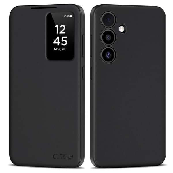 Tech-Protect Smart Wallet Cover for Samsung Galaxy S25 - Matte Black