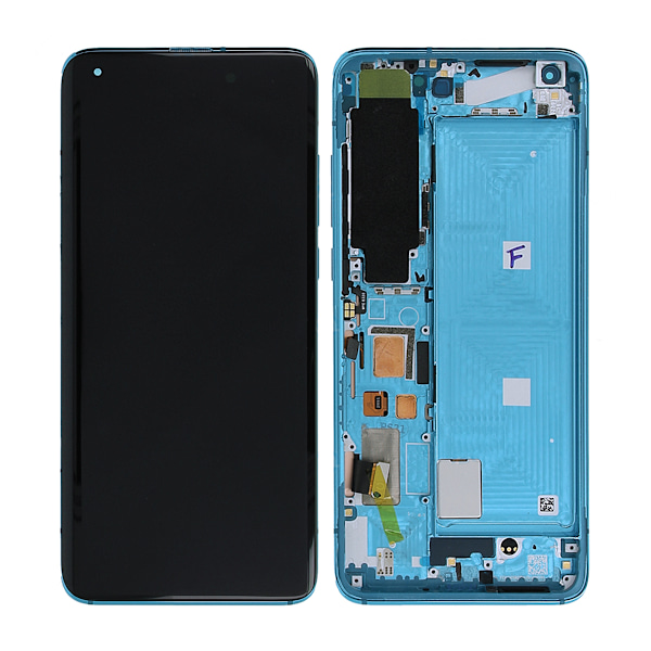 Xiaomi Mi 10 Skärm med LCD Display Original - Grön