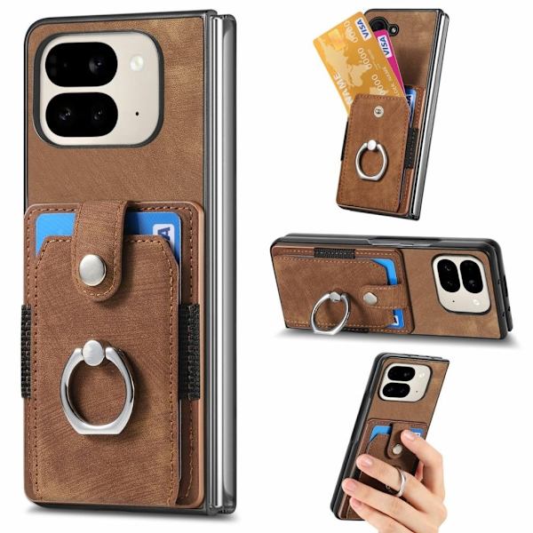 Google Pixel 9 Pro Fold 5G Case with Stand - Brown
