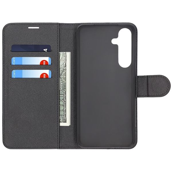 Samsung Galaxy S25 Plus Wallet Case with Stand - Black