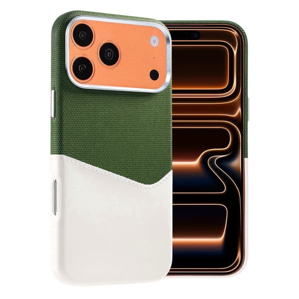 Magnetiskt Mobilskal med Läder Korthållare till iPhone 17 Pro Max och 18 Pro Max - Vit