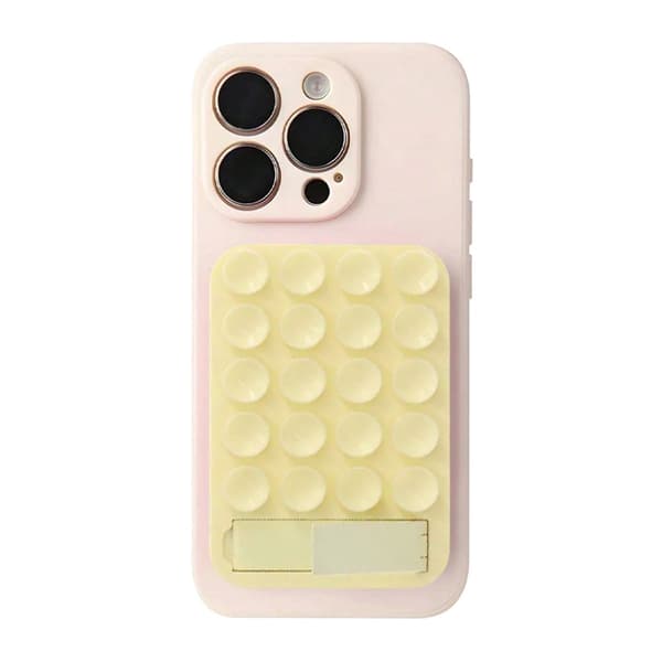 MagSafe Silicone Suction Cup Stand Phone Mount Yellow