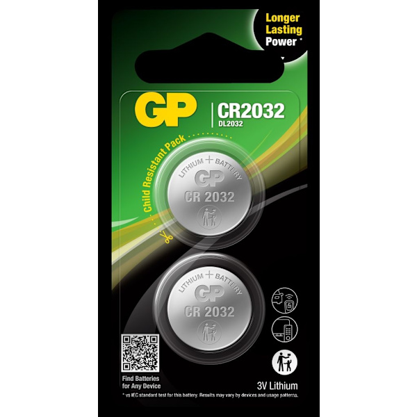 CR2032 2-pack GP