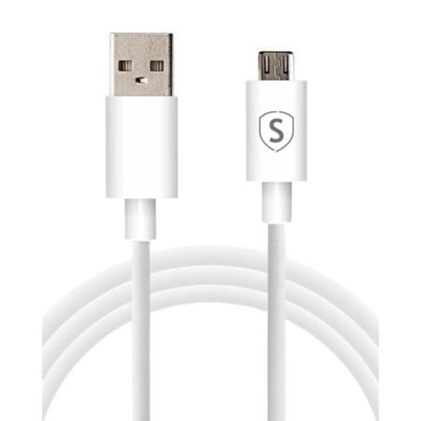 SiGn Snabbladdningskabel Micro-USB till Samsung Galaxy - Vit