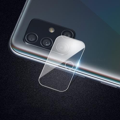 Heltäckande Skyddsglas för Kameralins för Samsung Galaxy A71 Svart