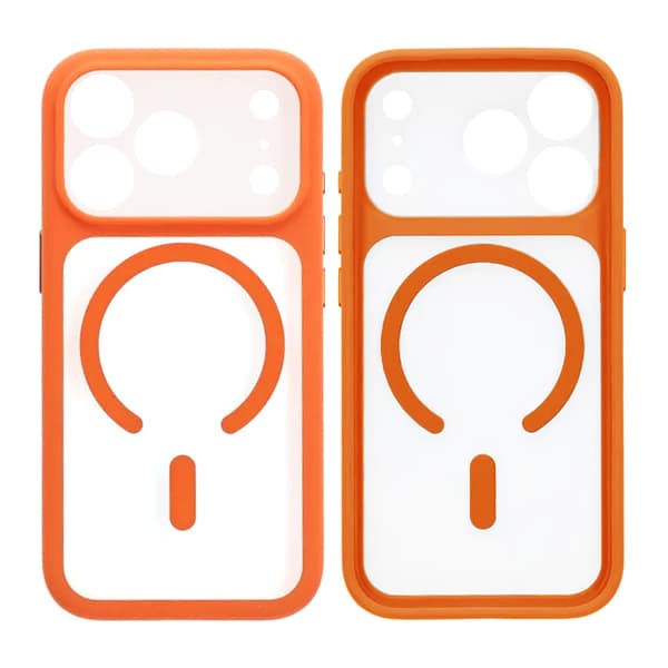 Skal för iPhone 17 Pro med MagSafe & Kameraskydd med Orange