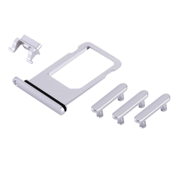 iPhone 8 Sim Card Holder & Side Buttons - Silver