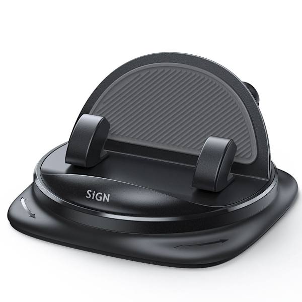SiGN 360° Rotatable Dashboard Phone Holder - Black