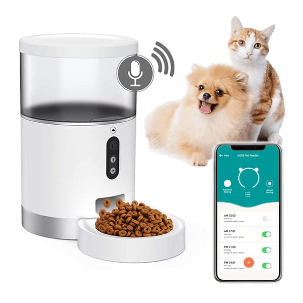 SiGN Smart Home Foderautomat med Kamera 1080P Svart