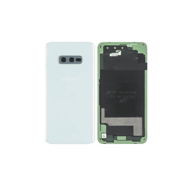 Samsung Galaxy S10e Baksida med tejp - Vit