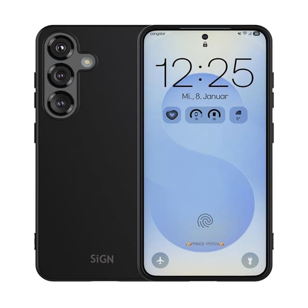 SiGN Liquid Silicone Case for Samsung Galaxy S25 - Black